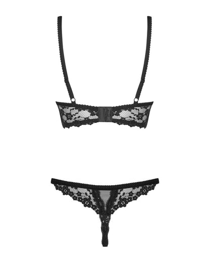 Obsessive - Bügel-Hebe und String ouvert im Set
