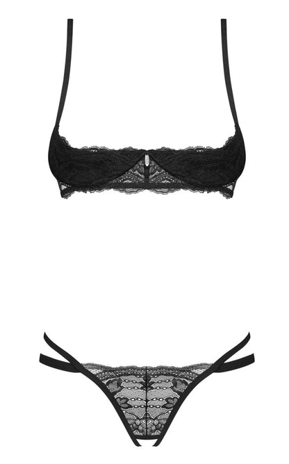 Obsessive - Set Nutris - Bügel-Hebe und String ouvert im Set