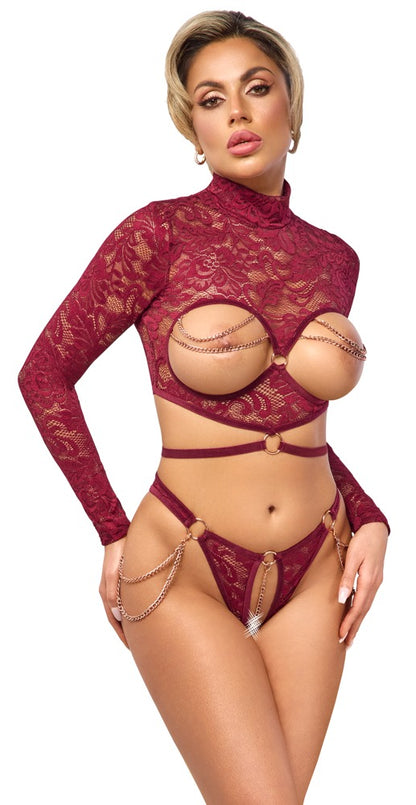 Abierta Fina - Ouvert-Set mit Top und Riostring