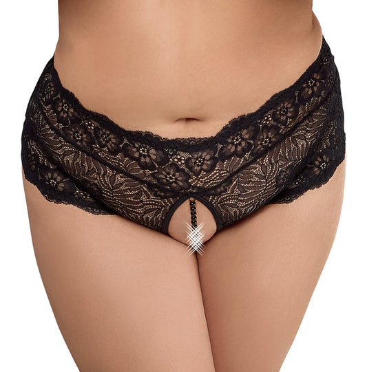 Cottelli - Slip ouvert aus feiner floraler Spitze