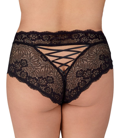 Cottelli - Slip ouvert aus feiner floraler Spitze