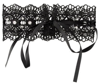Cottelli - Stickereihalsband mit Strass
