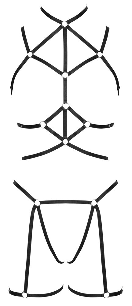 Cottelli - Brust- und Hüft-Harness im Set