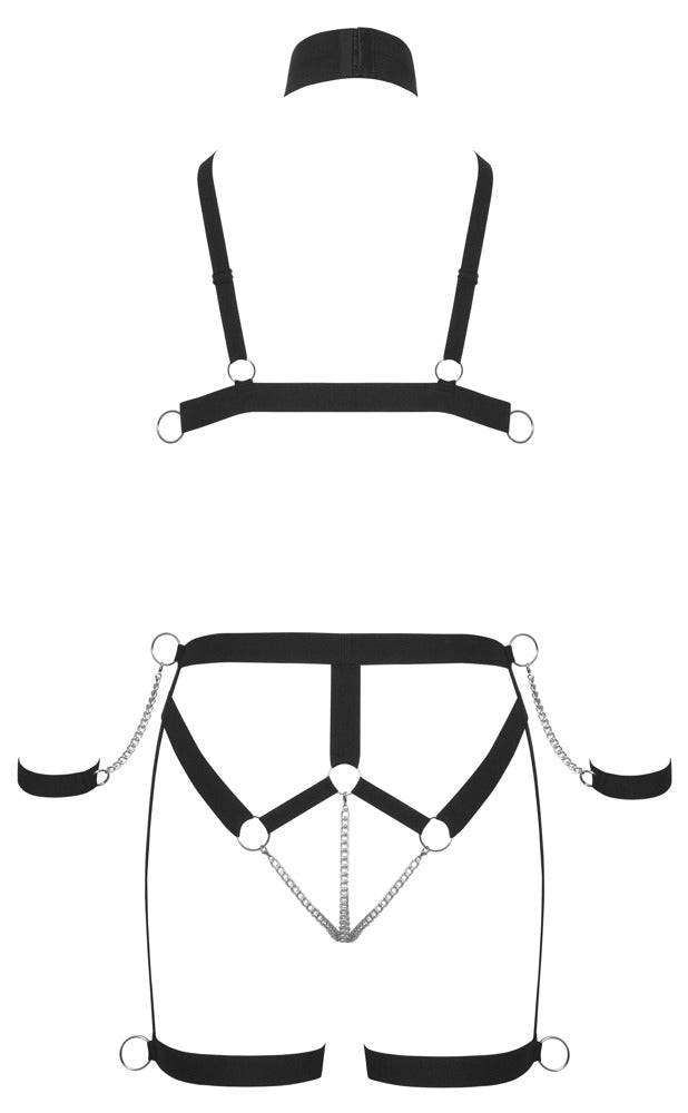 Bad Kitty - Harness-Set - elastisches Brust- und Hüftgeschirr