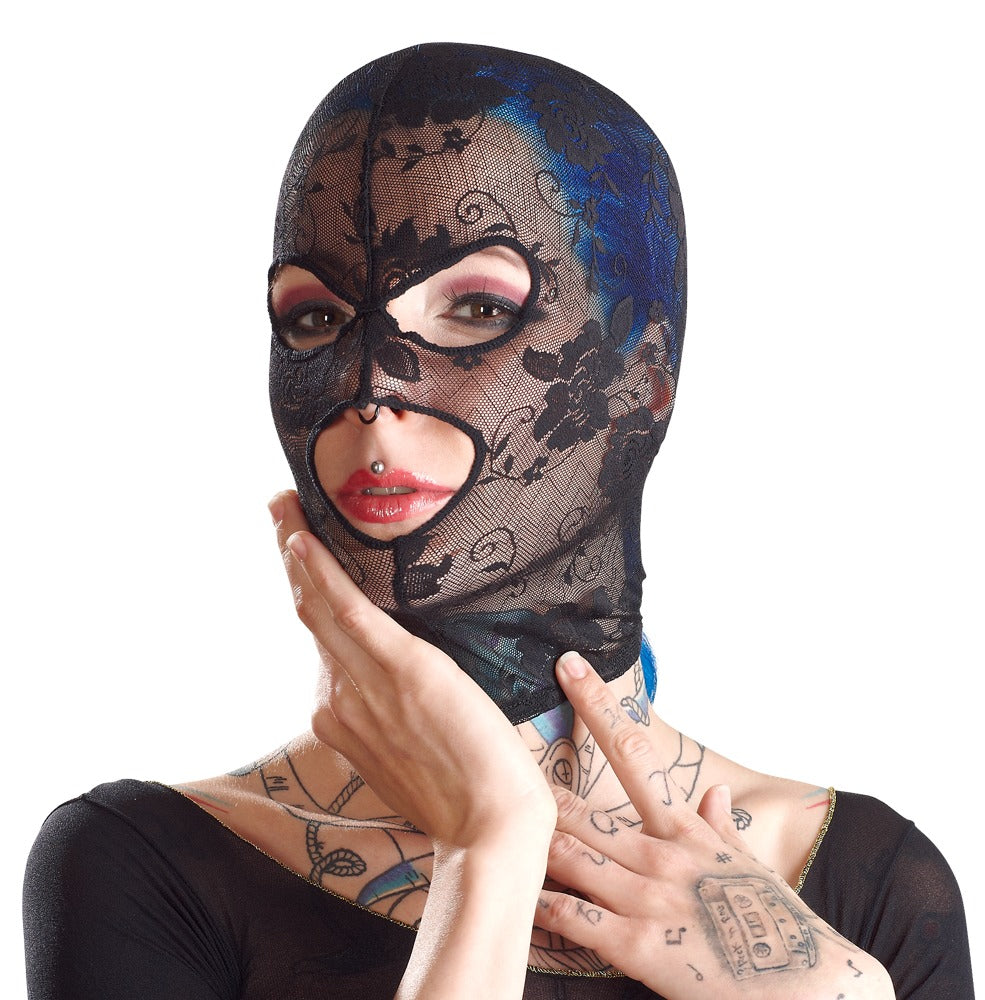 Bad Kitty - Kopfmaske - elastische Maske mit Augen- & Mundöffnungen