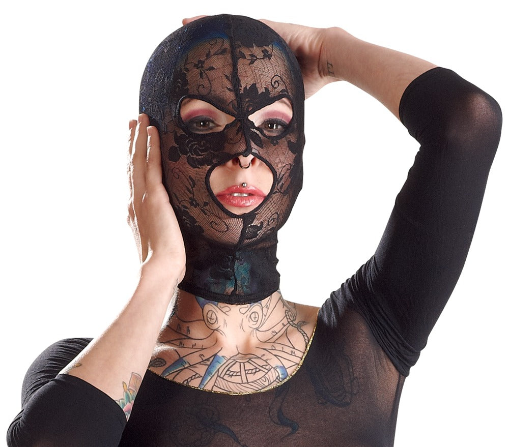 Bad Kitty - Kopfmaske - elastische Maske mit Augen- & Mundöffnungen