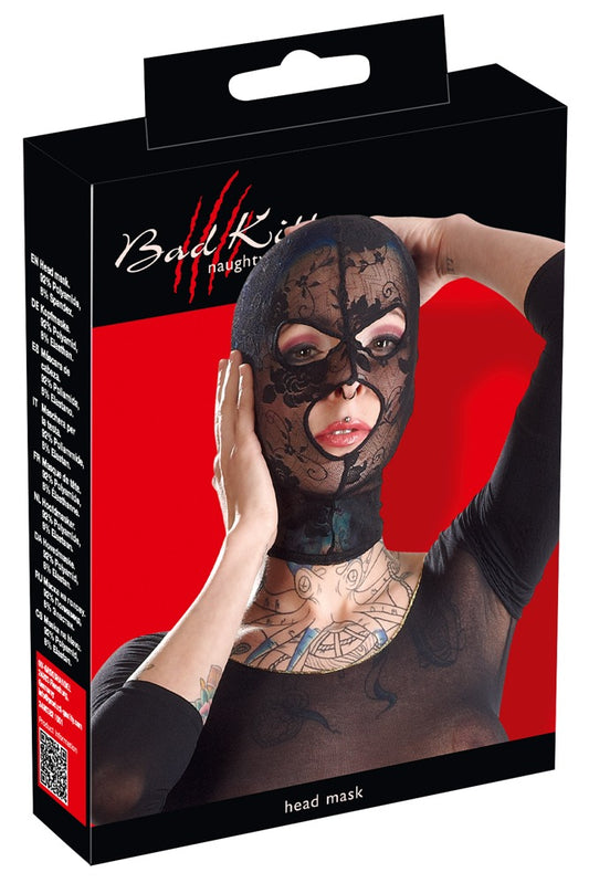 Bad Kitty - Kopfmaske - elastische Maske mit Augen- & Mundöffnungen