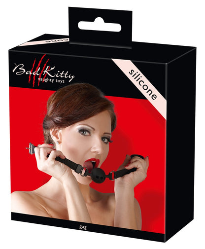 Bad Kitty - Knebel - Silikon-Gag mit Luftlöchern & verstellbarem Riemen