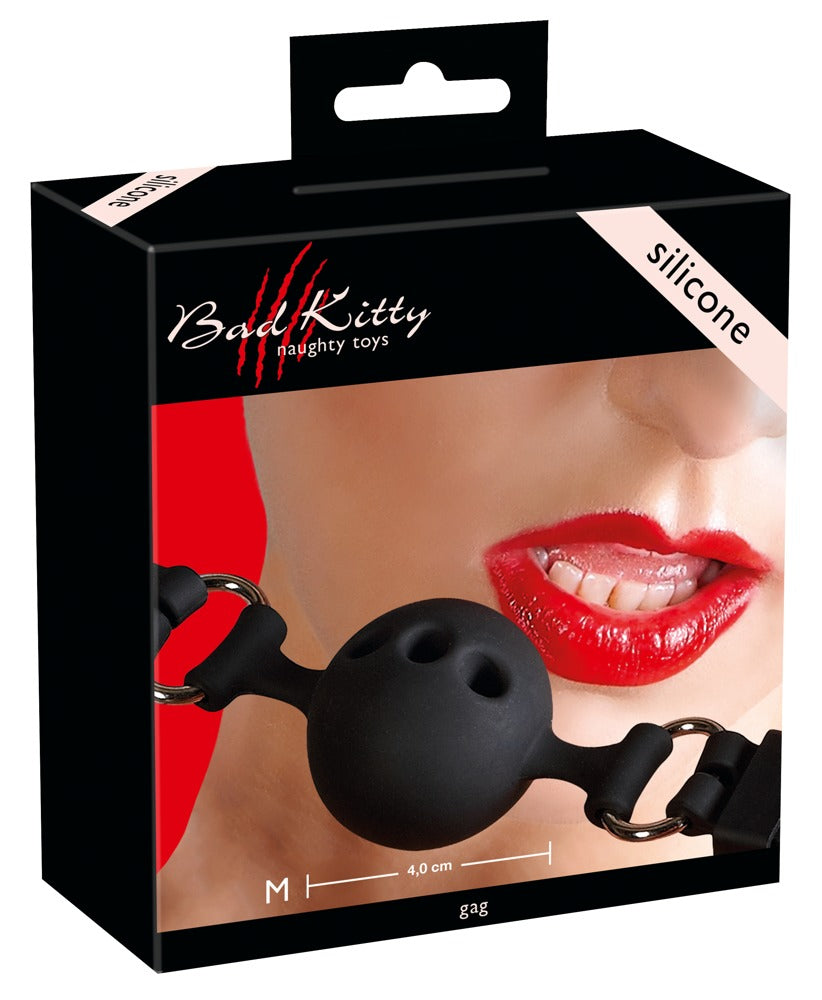 Bad Kitty - Knebel - Silikon-Gag mit Luftlöchern & verstellbarem Riemen