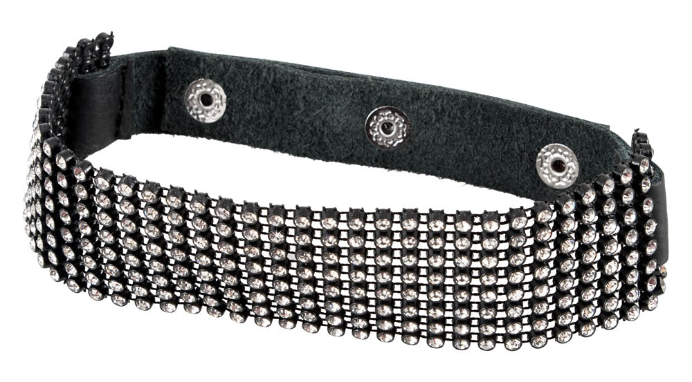 Bad Kitty - BDSM Halsband mit Strassfront