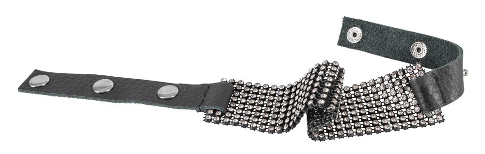 Bad Kitty - BDSM Halsband mit Strassfront