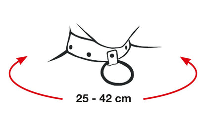 Bad Kitty - BDSM Halsband mit Strassfront