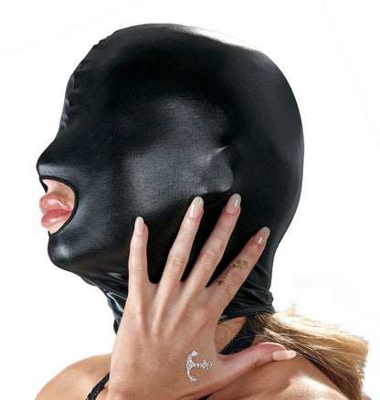 Bad Kitty - Wetlook-Kopfmaske mit Mundöffnung