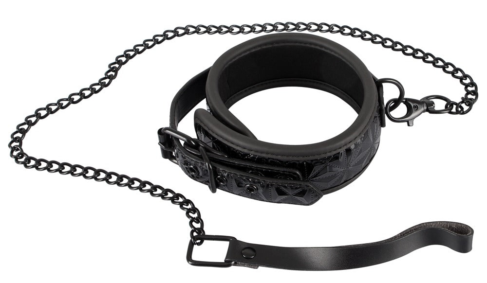 Bad Kitty - Halsfessel mit Kettenleine - Bondage-Halsband