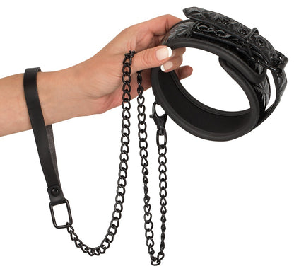 Bad Kitty - Halsfessel mit Kettenleine - Bondage-Halsband