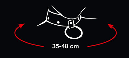 Bad Kitty - Bondage-Halsfessel mit Herzdesign mit Kettenleine