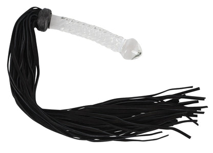 Bad Kitty - Flogger mit Glasgriff - Peitsche und Dildo