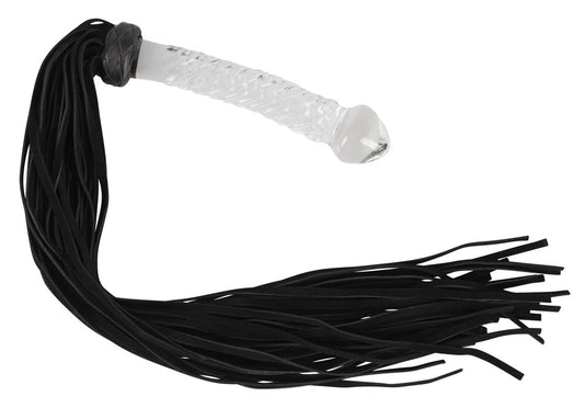 Bad Kitty - Flogger mit Glasgriff - Peitsche und Dildo
