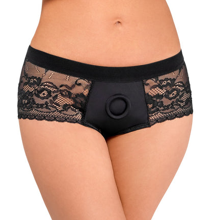 Bad Kitty - Panty O-Ring - elastische Spitzenpanty