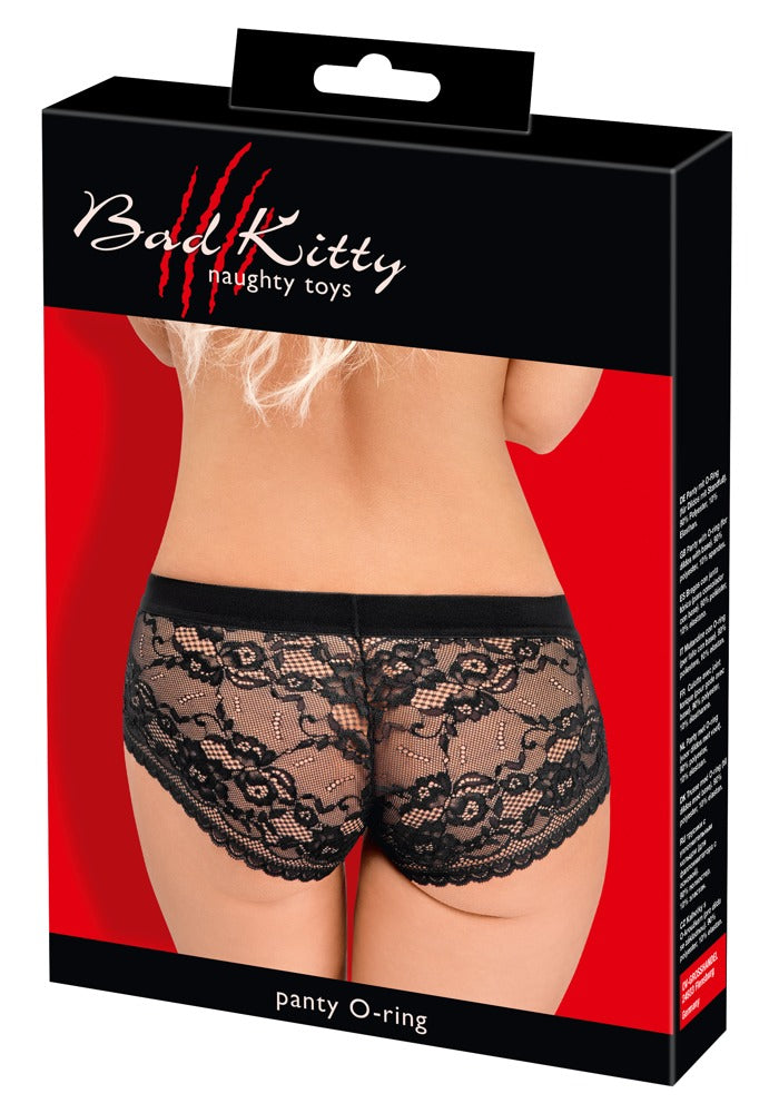 Bad Kitty - Panty O-Ring - elastische Spitzenpanty