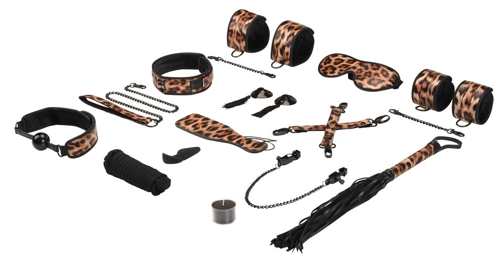 Liebe Seele - Fessel-Set Leo-Print