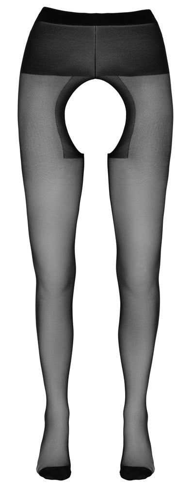 Cottelli - Strumpfhose schwarz ouvert
