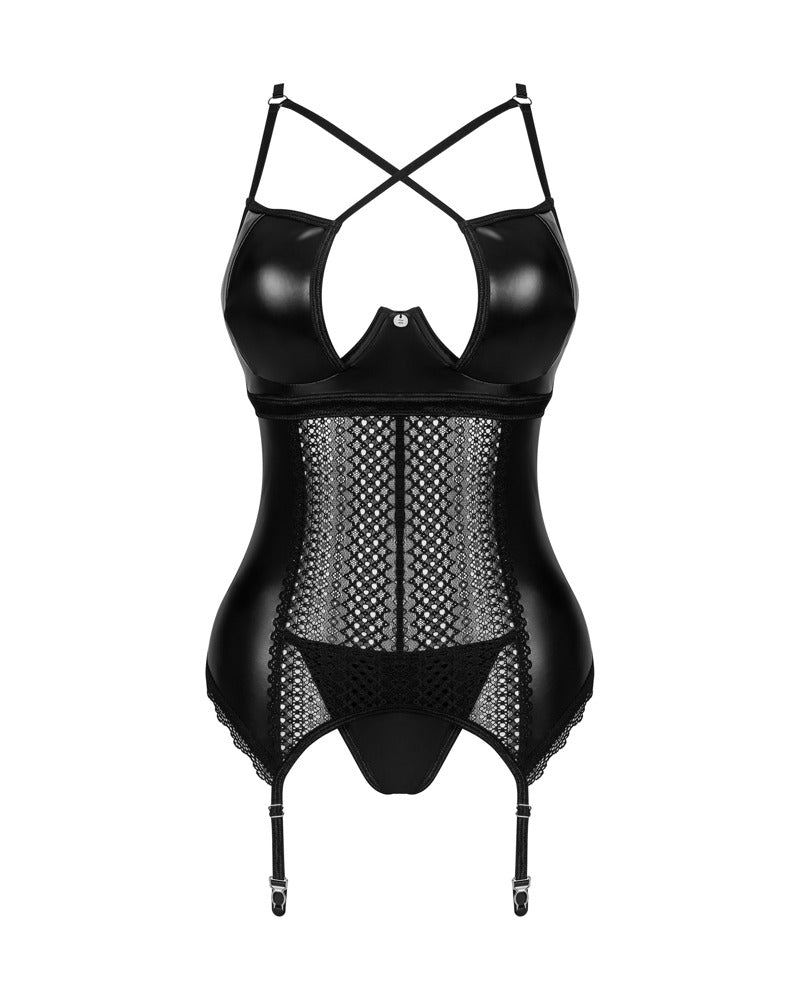 Obsessive - Set Norides - Straps-Corsage und String im Set