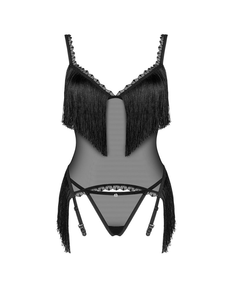 Obsessive - Set Sherila - Strapshemd und String im Set