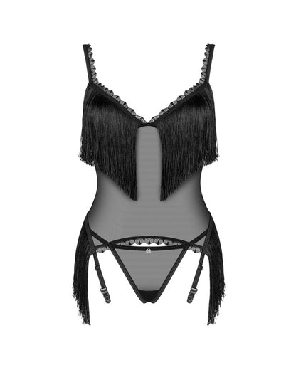 Obsessive - Set Sherila - Strapshemd und String im Set
