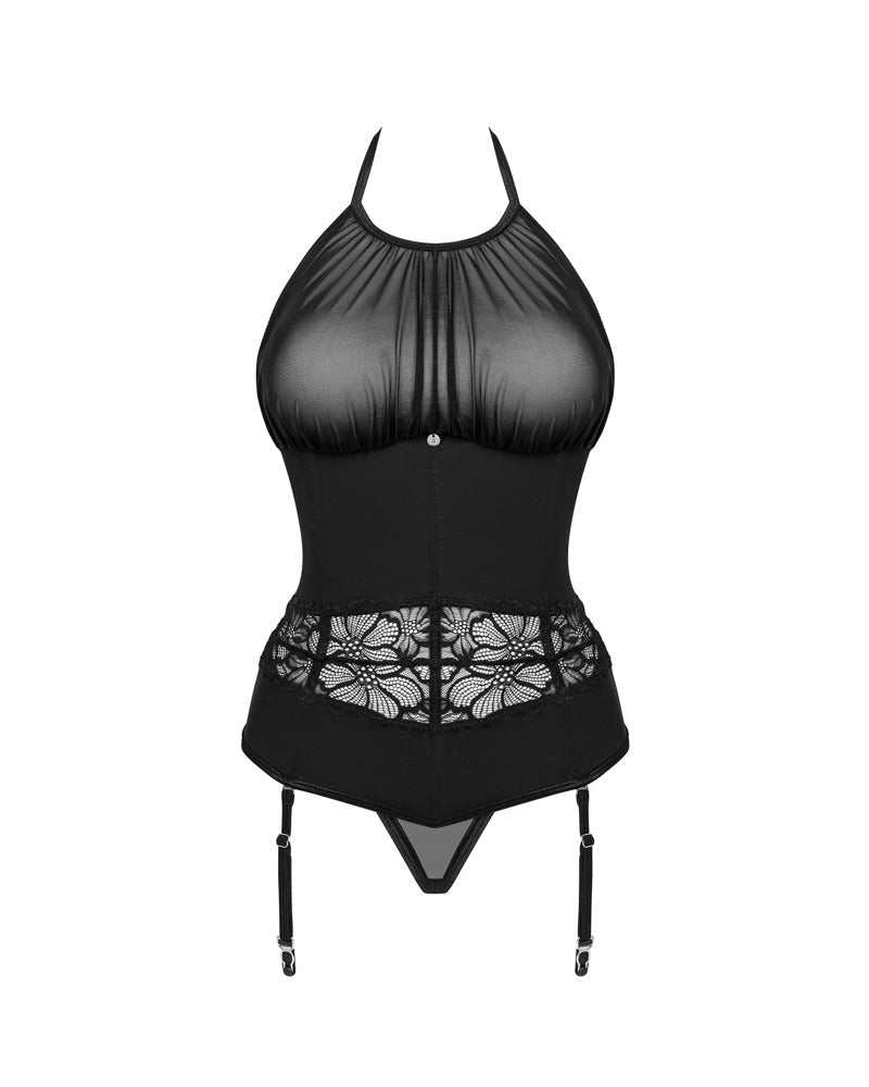 Obsessive - Set Serafia - Strapshemd und String im Set