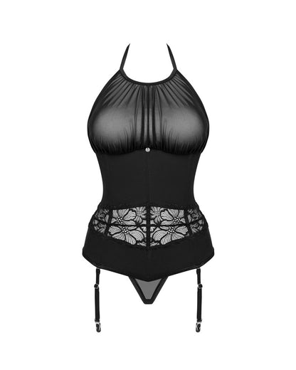 Obsessive - Set Serafia - Strapshemd und String im Set