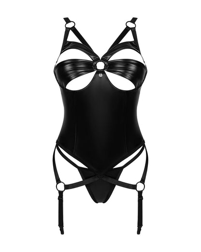 Obsessive - Set Armares - Figurbetonendes Strapshemd & String im Set