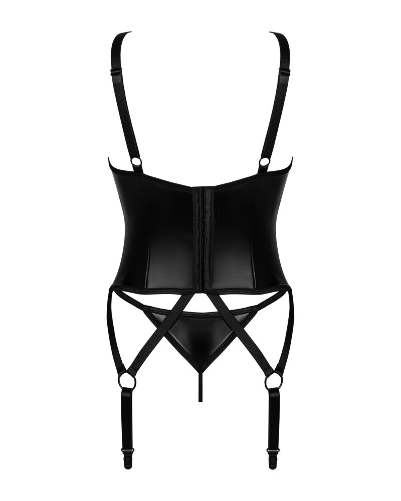 Obsessive - Set Armares - Figurbetonendes Strapshemd & String im Set