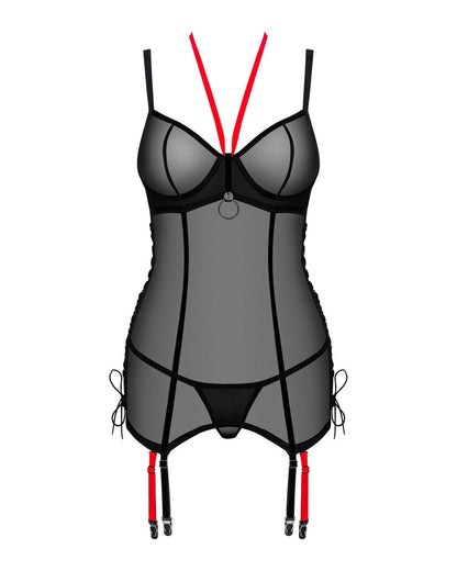 Obsessive - Set Glandez - Straps-Corsage und String im Set