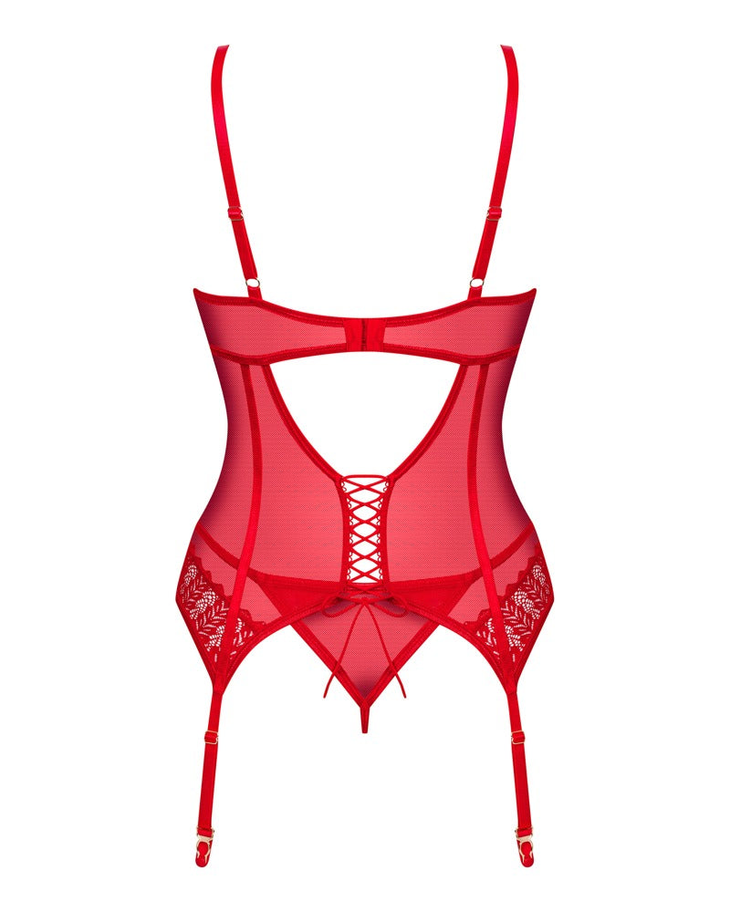 Obsessive - Set Ingridia - Straps-Corsage und String im Set