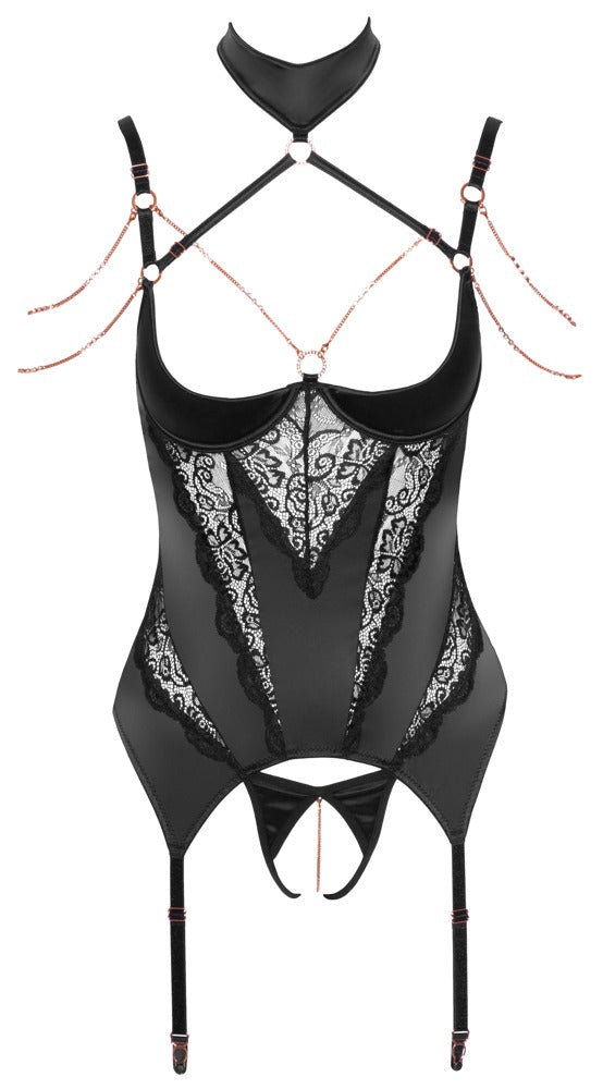 Abierta Fina - Strapshemd und String ouvert