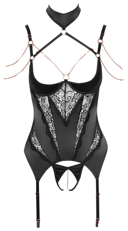 Abierta Fina - Strapshemd und String ouvert