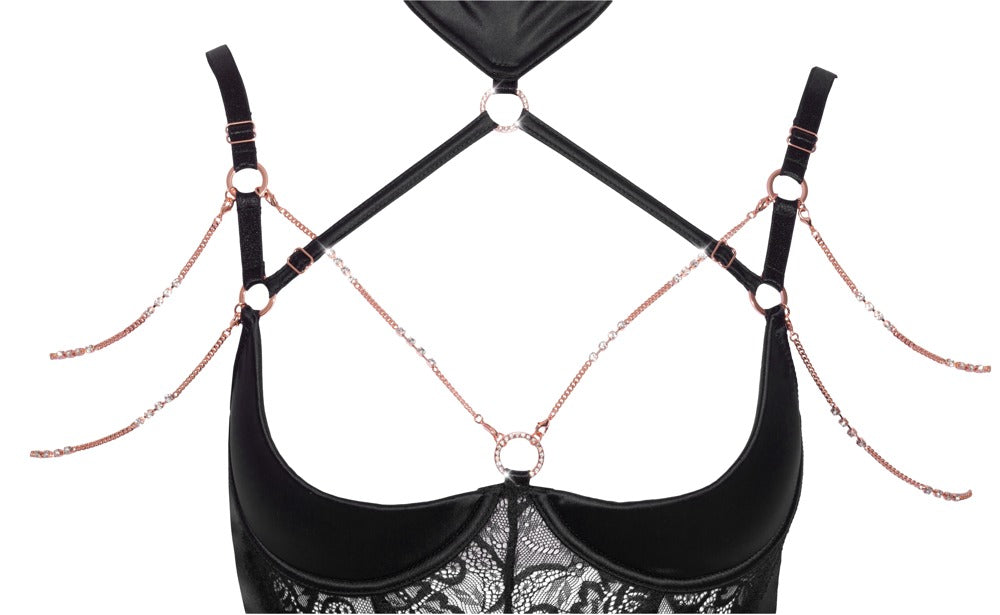 Abierta Fina - Strapshemd und String ouvert