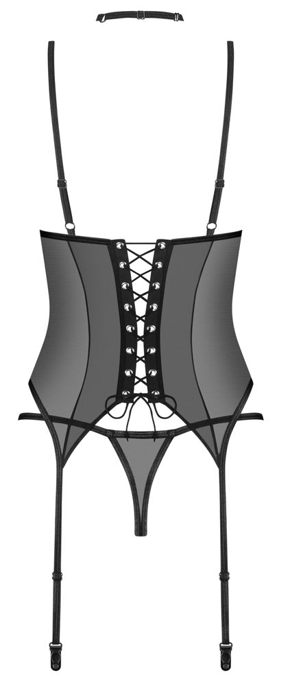 Obsessive - Set Donarella - Straps-Corsage und String im Set