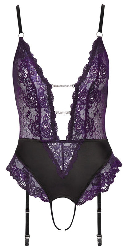 Cottelli - Body schwarz/lila
