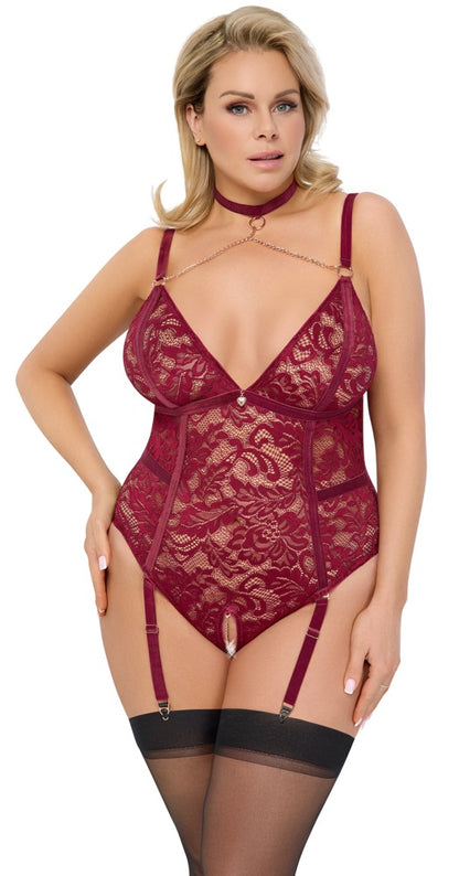 Plus Size Body Ouvert von Cottelli Curves