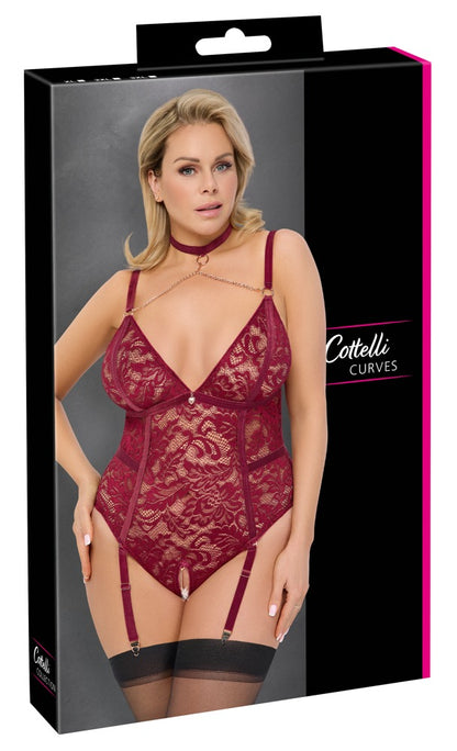 Plus Size Body Ouvert von Cottelli Curves