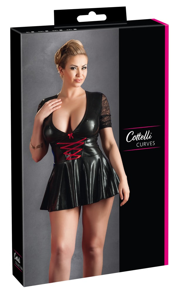 Cottelli - Kleid schwarz/rot