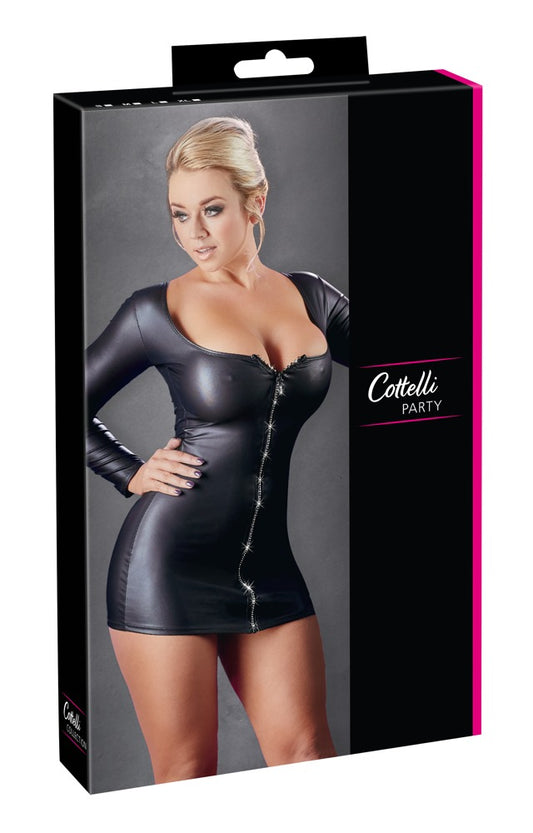 Cottelli - Kleid Glitzerzip