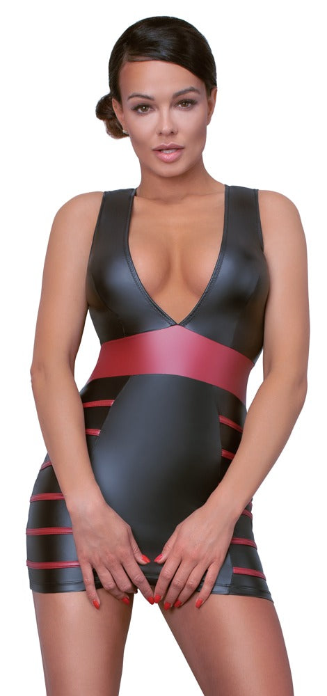 Cottelli - Kleid schwarz/rot