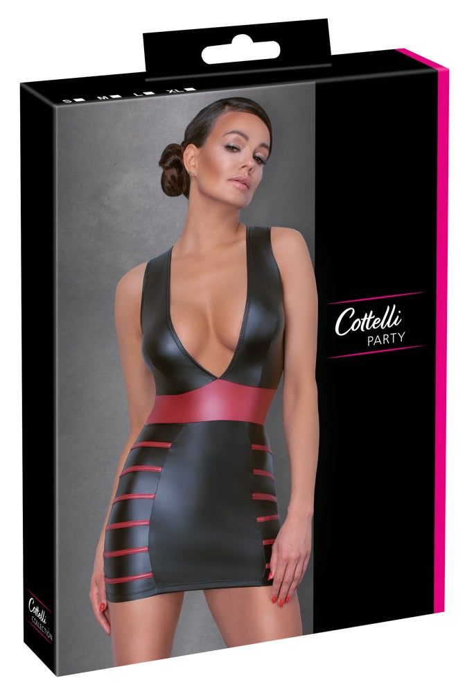 Cottelli - Kleid schwarz/rot