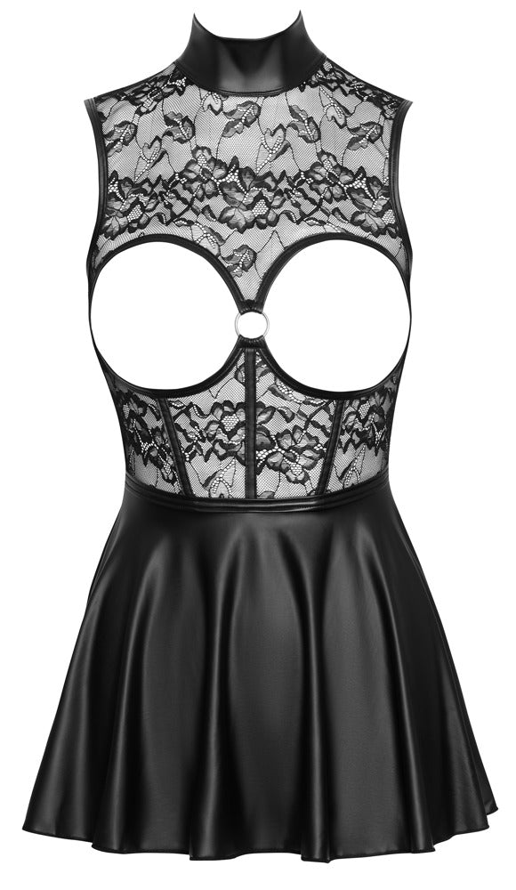 Busenfreies Minikleid mit Spitze