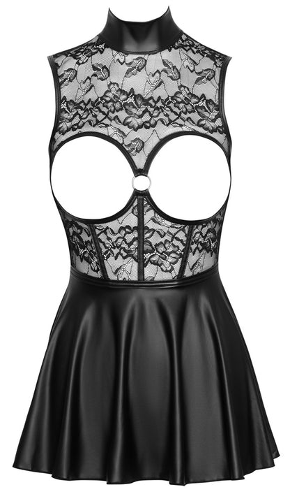 Busenfreies Minikleid mit Spitze