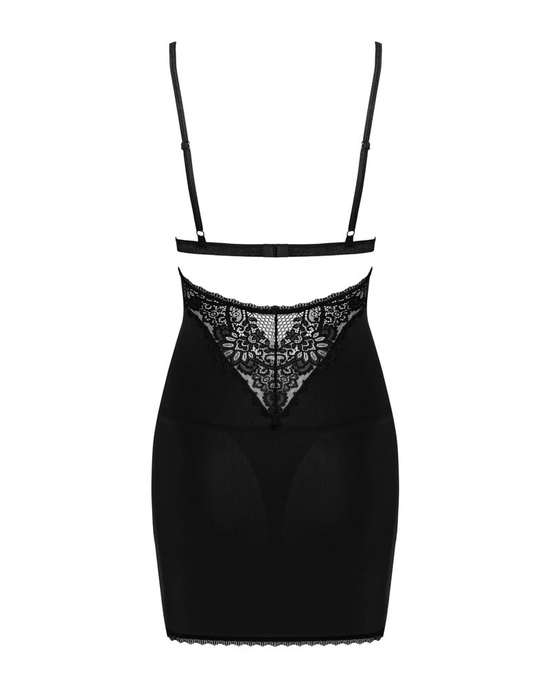 Obsessive - Maderris - Figurbetonendes Dessouskleid & String