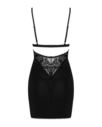 Obsessive - Maderris - Figurbetonendes Dessouskleid & String